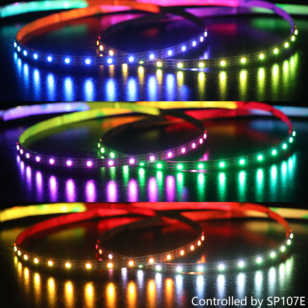 SK6805(Similar to SK6812) SMD2427 RGB 90LEDS/M DC5V Ultra Slim 5MM-Wide Digital Intelligent Addressable LED Strip Lights - 1m/3.28ft per roll SK6805(Similar to SK6812) SMD2427 RGB 90LEDS/M DC5V Ultra Slim 5MM-Wide Digital Intelligent Addressable LED Strip Lights - 1m/3.28ft per roll